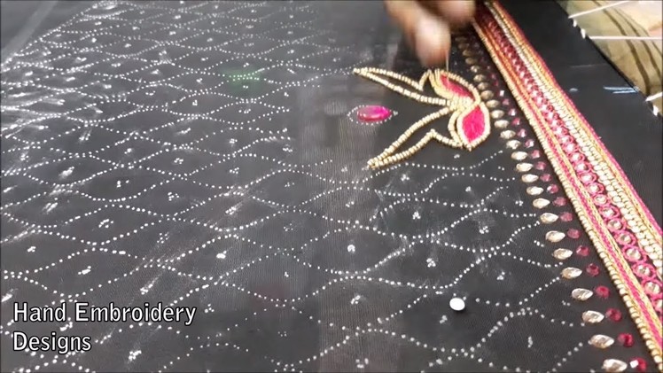 Latest blouse designs | simple maggam work blouse designs | maggam work materials | hand embroidery