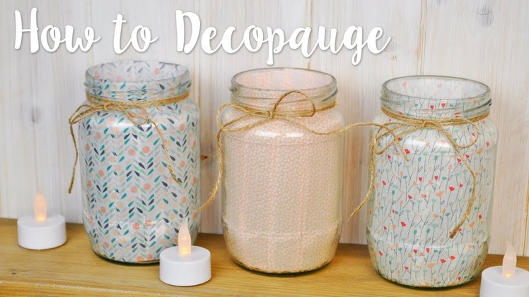Learn how to decoupage using fabric with Leanne!