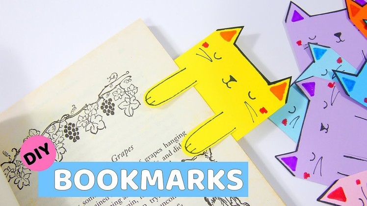 Making Cat Bookmark Origami From Paper Craft- DIY Hamster