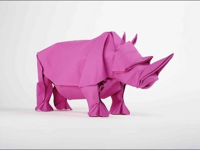 Origami rhino by Sipho Mabona TUTORIAL