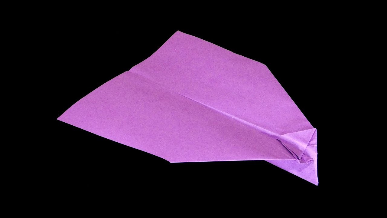 Paper airplane bream glider (How to make a paper airplane, one of the