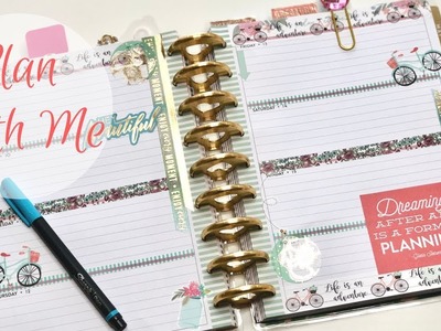 Plan With Me| Horizontal Happy Planner| April 9-15| Spring Where Are You!?