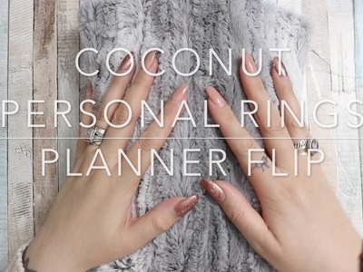 PLANNER FLIP | PERSONAL RINGS WITH WIDE INSERTS | SUGAR COCONUT