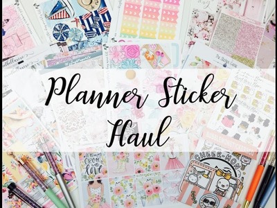 Planner Sticker Haul Etsy Stickers and More!!!