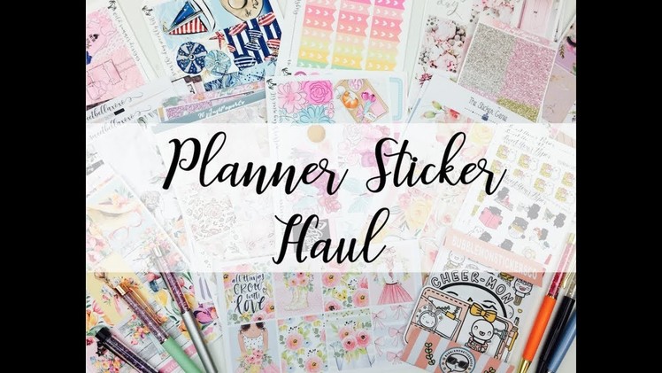 Planner Sticker Haul Etsy Stickers and More!!!