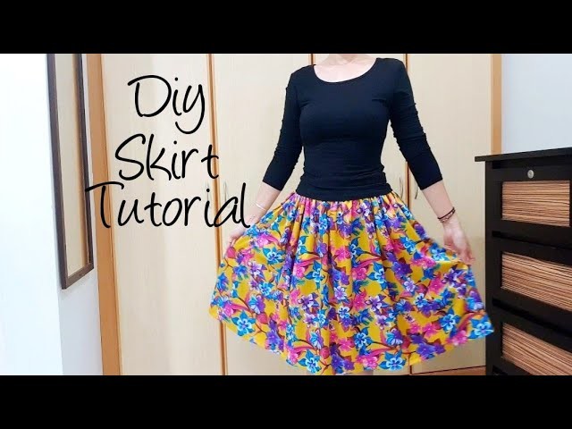 Quick & Easy sewing project | How to sew a lovely skirt ❤❤