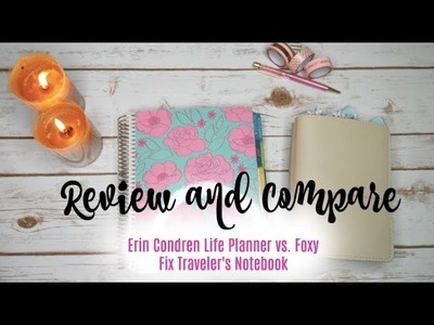Review and Compare | Erin Condren Life Planner vs. Foxy Fix Traveler's Notebook | The Sensible Mama