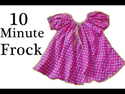 Simple baby frock cutting and stitching in 10 minutes