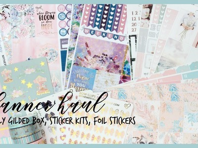 TEMPT ME TUESDAY ll PLANNER HAUL ll SIMPLY GILDED BOX, STICKER KITS AND FOIL