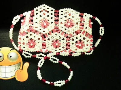 পুতির ব্যাগ.How to make beaded baby bag.beaded craft.putir kaj