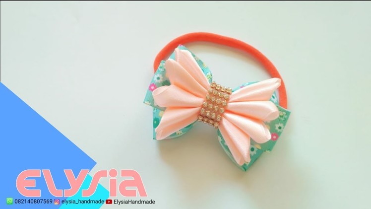 Baby Headband Ideas : Laço Oliev ????Kanzashi #Ribbon Bow ???? DIY by Elysia Handmade