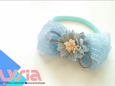 Baby Headband Ideas ???? Suede Flower Headband ???? DIY by Elysia Handmade