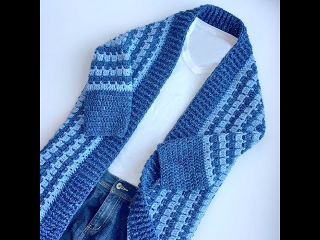 Comfy Kimono Blanket Cardigan Crochet Tutorial