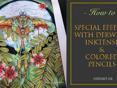 Creating special coloring effects with Derwent Inktense
