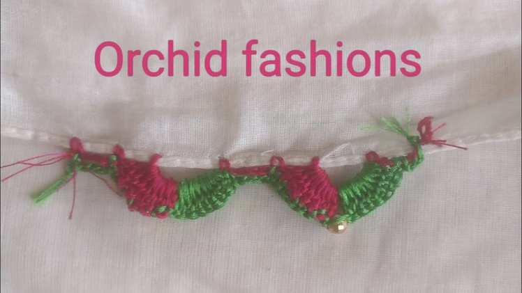 Crochet changing thread for Double color arch(kannada version) - 21