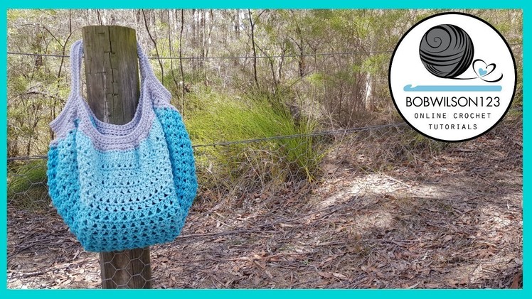 Crochet Cross Stitch Bag Tutorial
