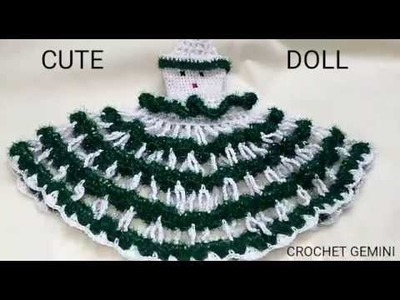 Crochet Doll Dress| Doll Pattern| Crochet Doll Frock| Doll Making| Woolen Crafts| Doll Toran |Vinkam