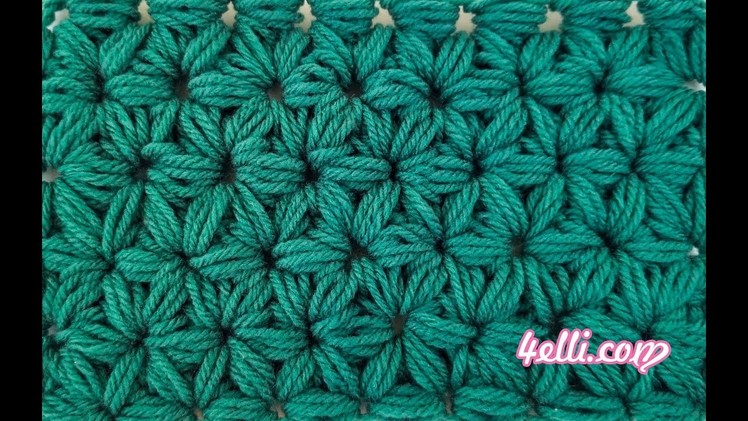 Crochet Jasmine Stitch Tutorial (EN)