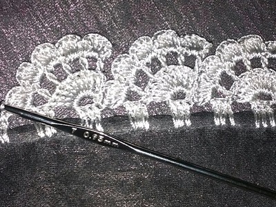 Crochet lace pattern in hindi.How to make Crochet Lace