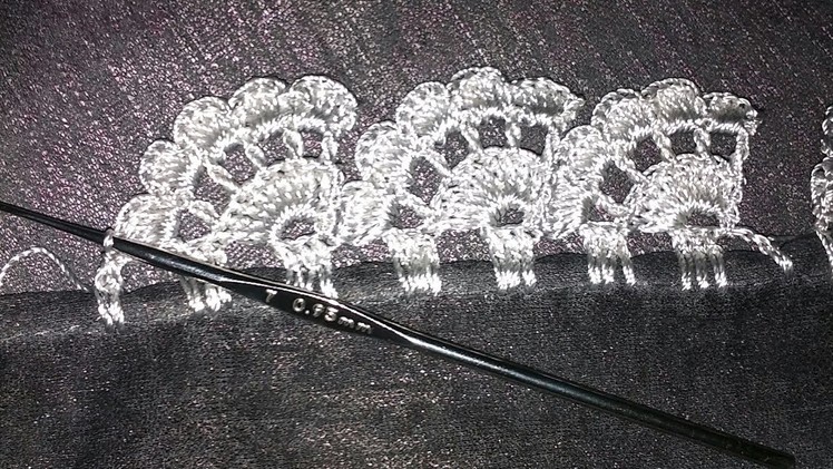 Crochet lace pattern in hindi.How to make Crochet Lace