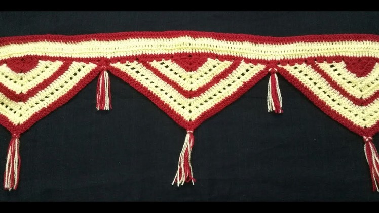 Crochet Toran | Door Hanging toran from Wool | Woolen Toran making | Hindi | लोकरी चे विणकाम| Vinkam