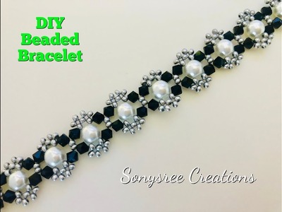 Dainty Beaded Bracelet. DIY Bracelet.How to make beaded Bracelet ????
