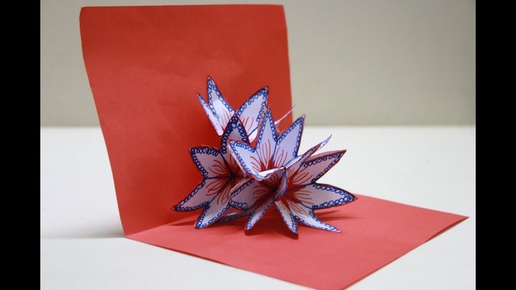 DIY 3D flower POP UP card | Handmade Crafts for kids