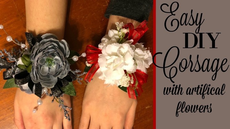 DIY CORSAGES. ARTIFICAL FLOWERS