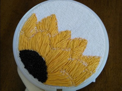 DIY Embroidery Designs - Embroidery Sun Flower + Tutorial !
