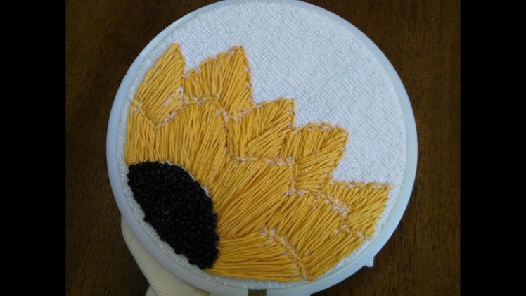 DIY Embroidery Designs - Embroidery Sun Flower + Tutorial !