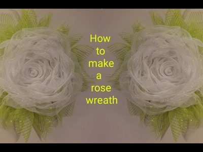 DIY: How to make a rose on the wreath!
