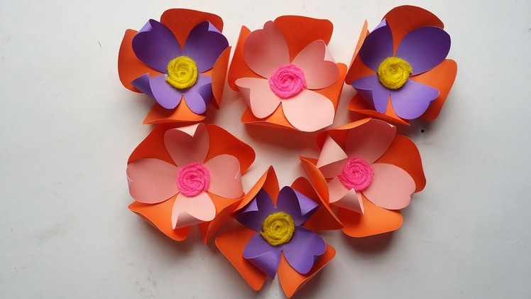 DIY: How to Make  Decorative & Simple  Paper Flower!!! Easy Flower Making Tutorial!!!