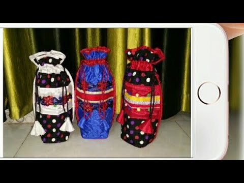 DIY : How To Sew Designer Bottle Cover By Anamika Mishra. .