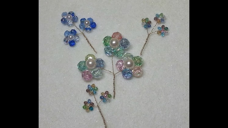 DIY~Make Beautiful And EASY Bead Flower Spray Embellishments!