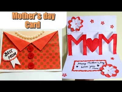 DIY Mother's day Card|Mother's day Pop up card making|Popup Mom card|Mothers day gift idea|Neck card