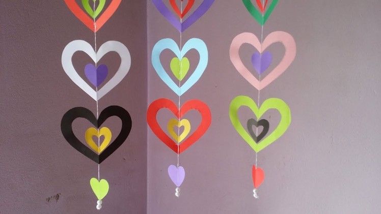 DIY: Paper Crafts!!! How to Make Easy & Beautiful Paper Hanging for Wall.Party.Home Decoration!!!