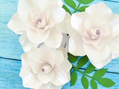 DIY Paper Flowers - Small Gardenia Paper Flowers