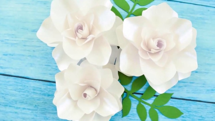 DIY Paper Flowers - Small Gardenia Paper Flowers