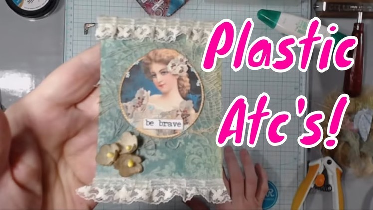 DIY Plastic ATC's - Recycling Plastic Into Art!