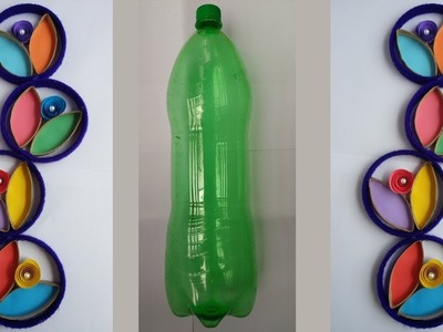 DIY: Plastic Bottle Crafts!!! How to Make Beautiful Wall Hanging With Waste  Plastic Bottle!!!