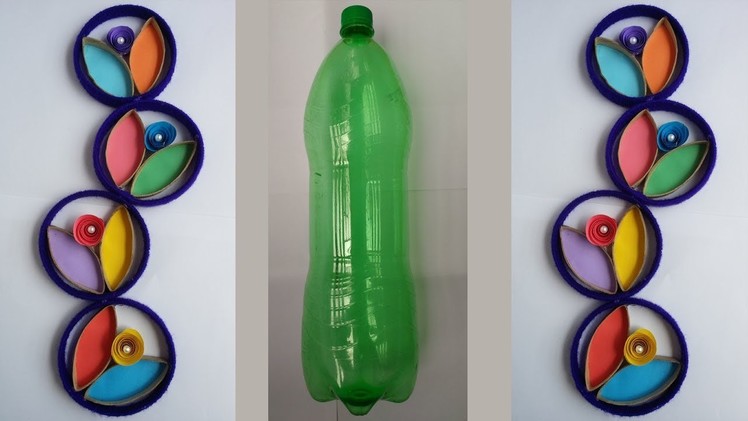 DIY: Plastic Bottle Crafts!!! How to Make Beautiful Wall Hanging With Waste  Plastic Bottle!!!