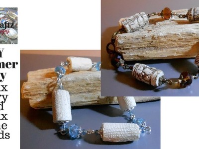 DIY Polymer Clay Faux Ivory and Faux Bone Beads