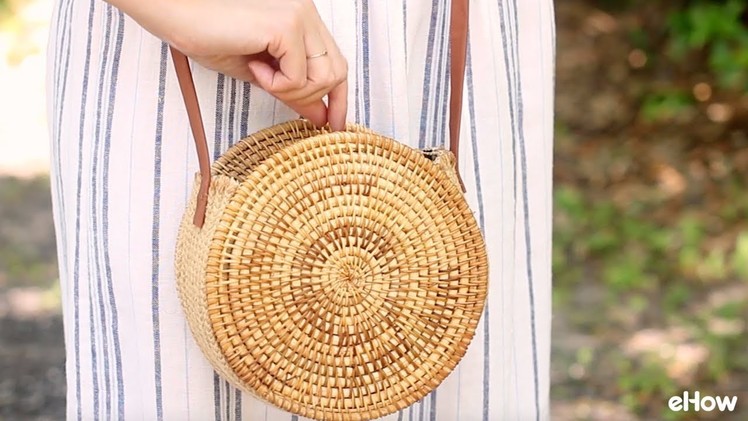 DIY Round Straw Basket Bag