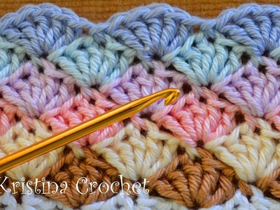 Easy Crochet Shell Stitch Tutorial (English)