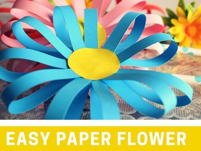 Easy Paper Flower | Paper Flower Craft | Kids Craft | Back to school Crafts for Kids