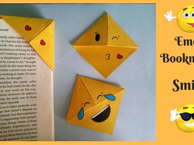 Emoji Corner Bookmarks | How to make smiley bookmarks | DIY | Paper Craft