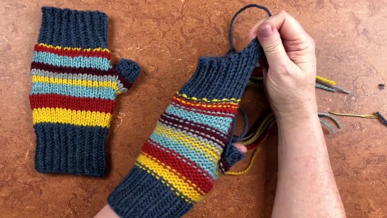 Finishing Knitting weaving ends and how to finish knitting projects