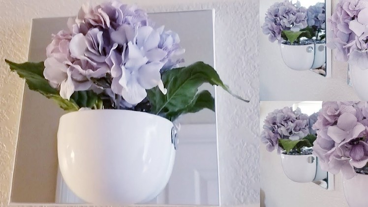 FLOWER WALL ART DECOR | INEXPENSIVE DIY FOR THOSE ON A BUDGET 2018
