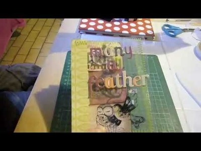 Handmade Mini Book - Folds & Feathers