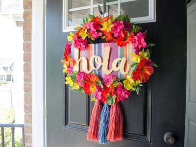 Hola Fiesta Wreath Tutorial DIY